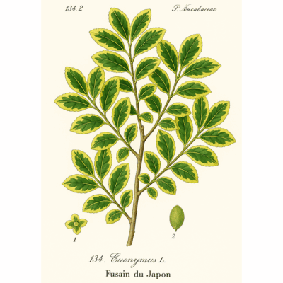 Fusain - Microphyllus Aureovariegatus