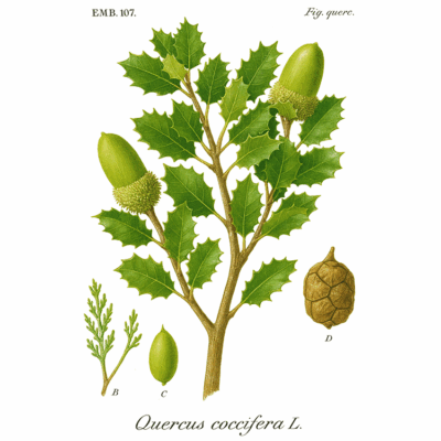 Quercus coccifera